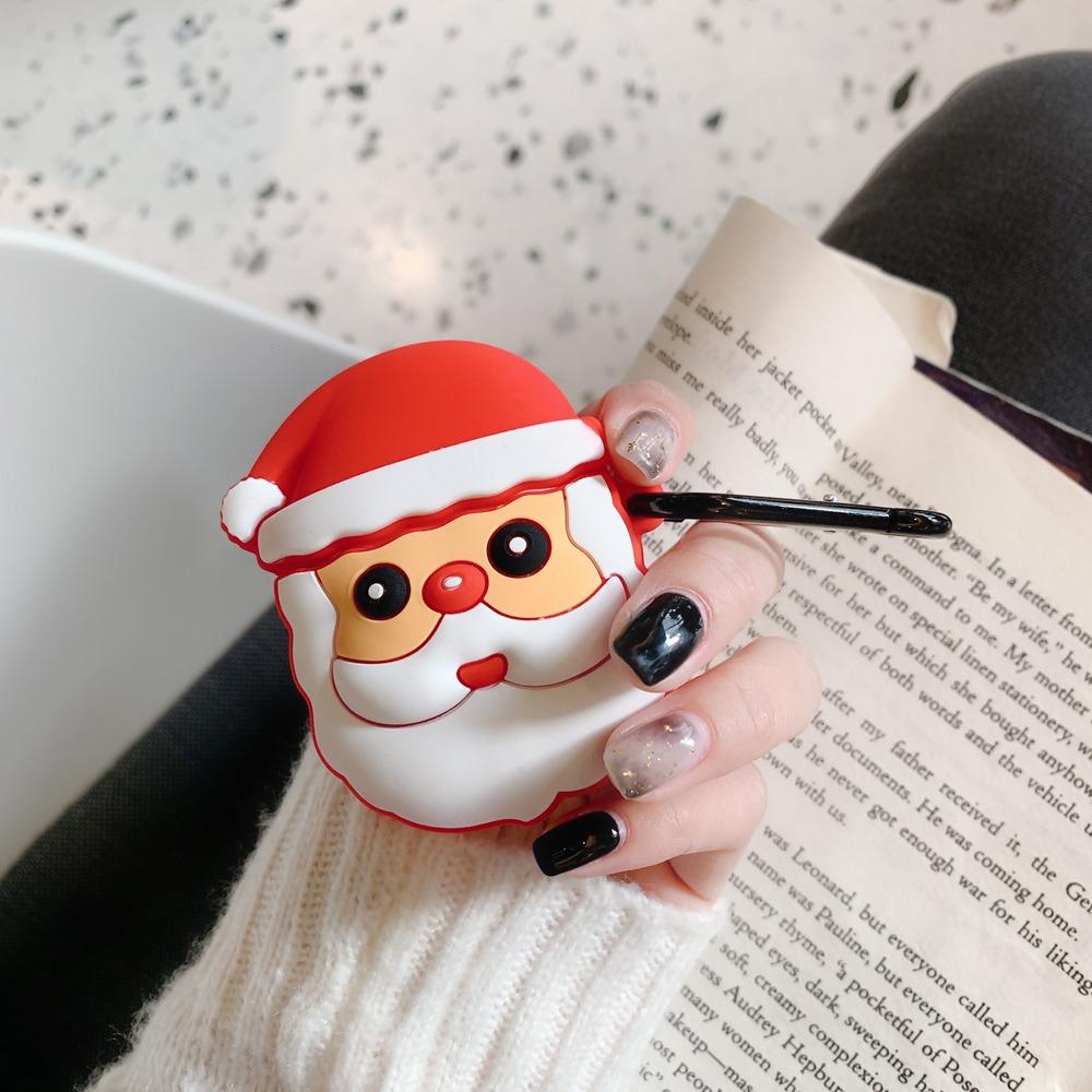 Cute Christmas Santa Premium AirPods Case Shock Proof Cover