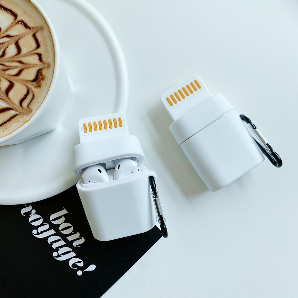 Cute Lightning Cable AirPods Case Shock Proof Cover