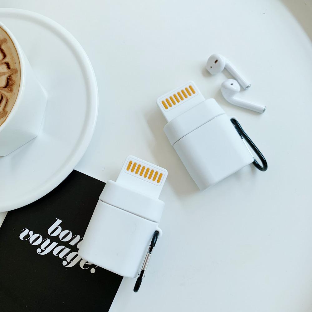 Cute Lightning Cable AirPods Case Shock Proof Cover