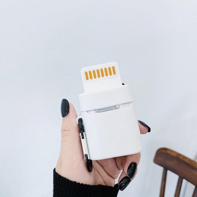 Cute Lightning Cable AirPods Case Shock Proof Cover