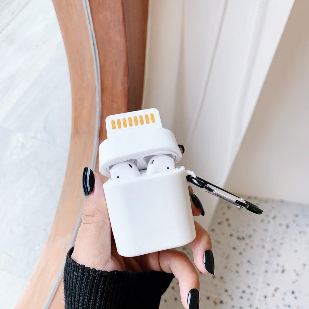 Cute Lightning Cable AirPods Case Shock Proof Cover
