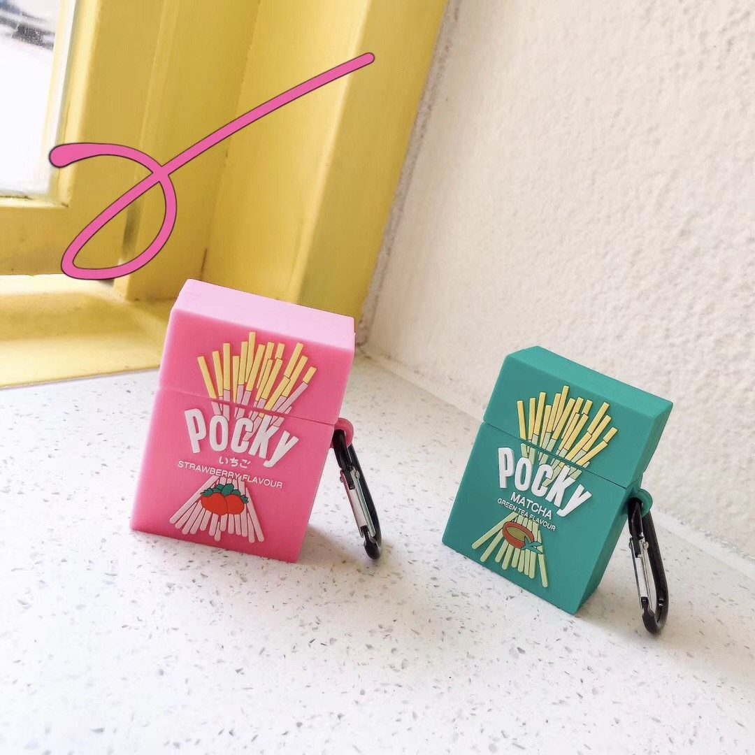 Pocky Macha Sticks Premium AirPods Case Shock Proof Cover