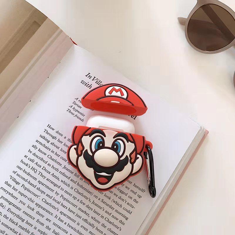 Super Mario Bros. 'Excited Mario' Premium AirPods Case Shock Proof Cover