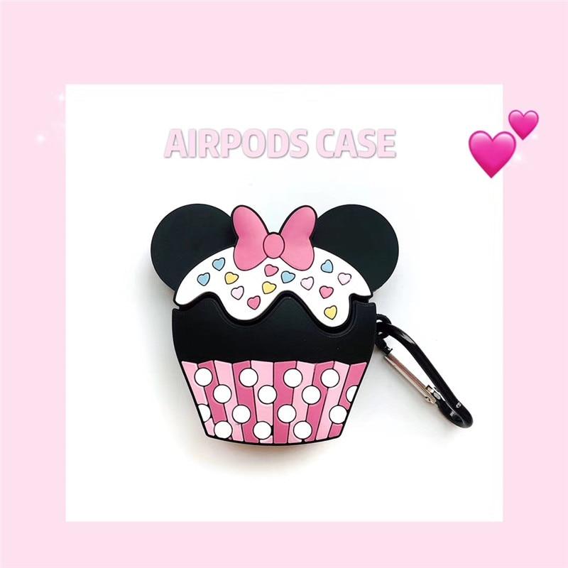 Minnie Mouse Cupcake Premium AirPods Case Shock Proof Cover