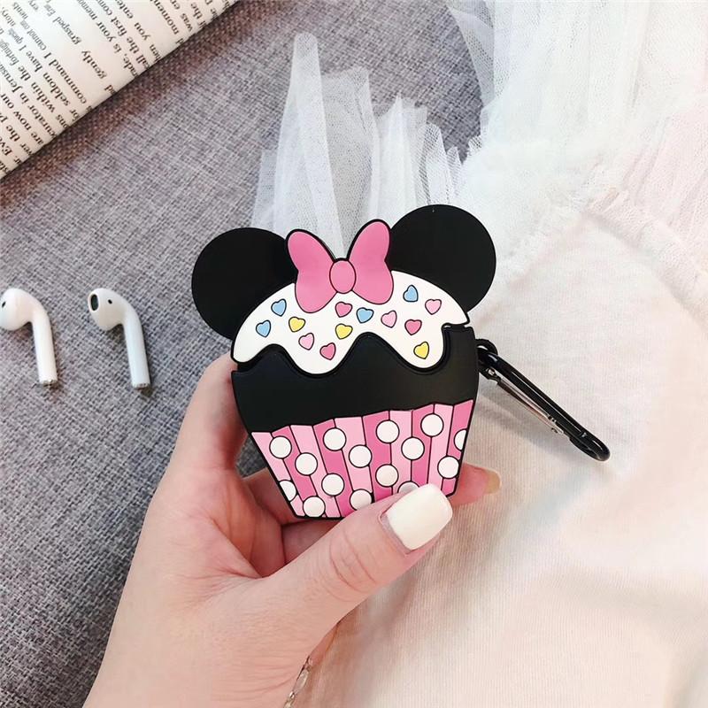 Minnie Mouse Cupcake Premium AirPods Case Shock Proof Cover