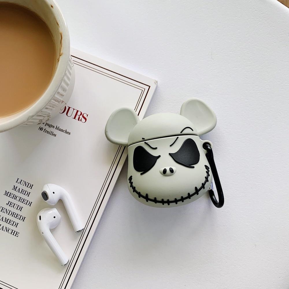 The Nightmare Before Christmas 'Jack Skellington | Mickey Mouse' Premium AirPods Case Shock Proof Cover