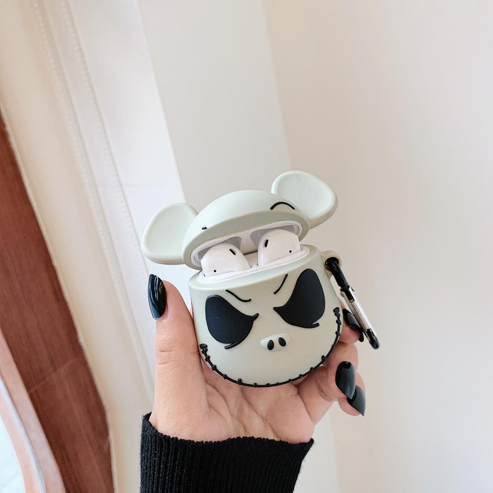 The Nightmare Before Christmas 'Jack Skellington | Mickey Mouse' Premium AirPods Case Shock Proof Cover