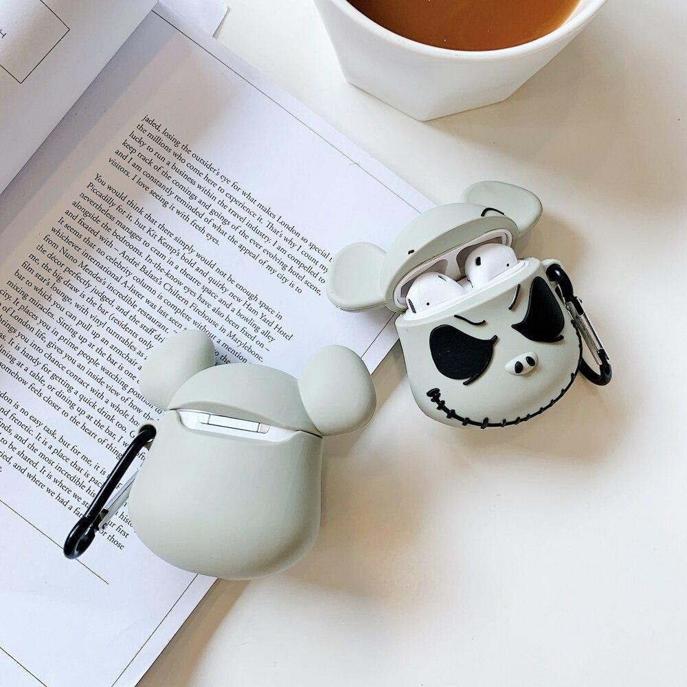 The Nightmare Before Christmas 'Jack Skellington | Mickey Mouse' Premium AirPods Case Shock Proof Cover