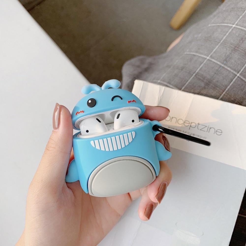 Happy Winking Whale Premium AirPods Case Shock Proof Cover