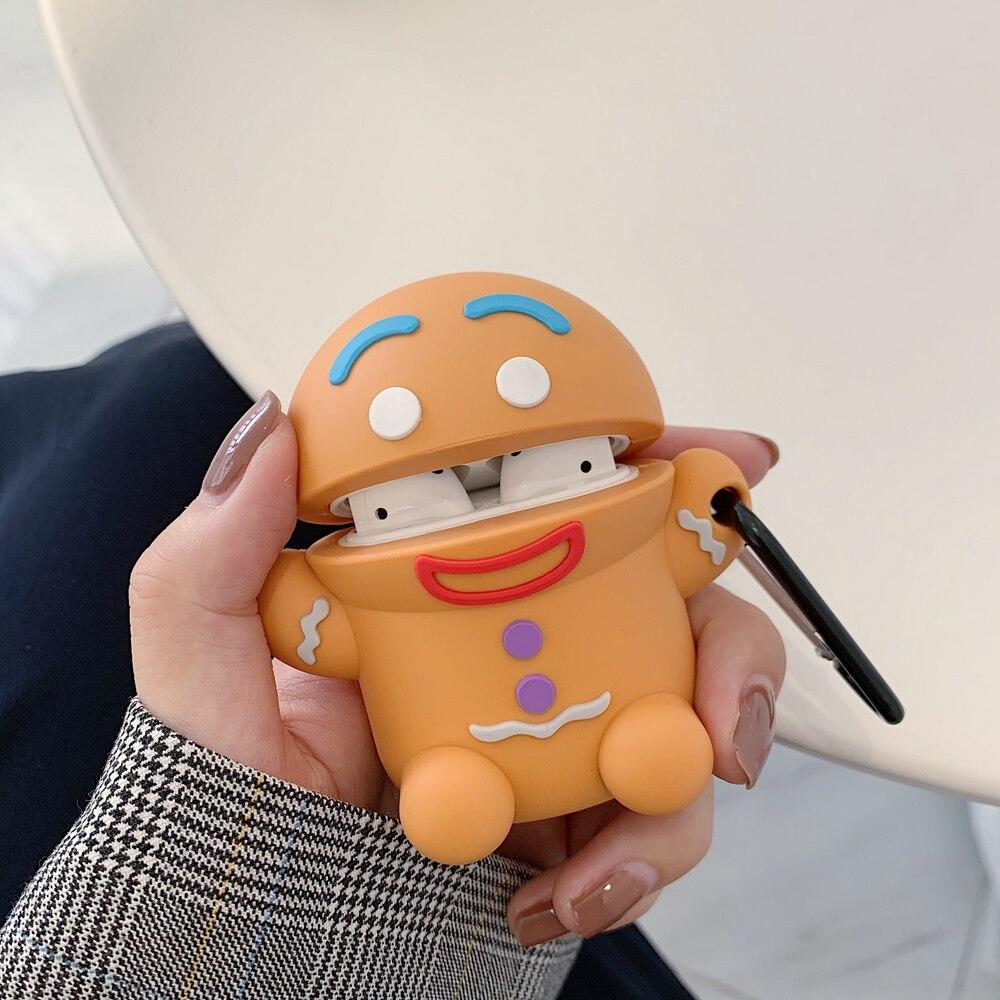 Cute Gingerbread Man Premium AirPods Case Shock Proof Cover