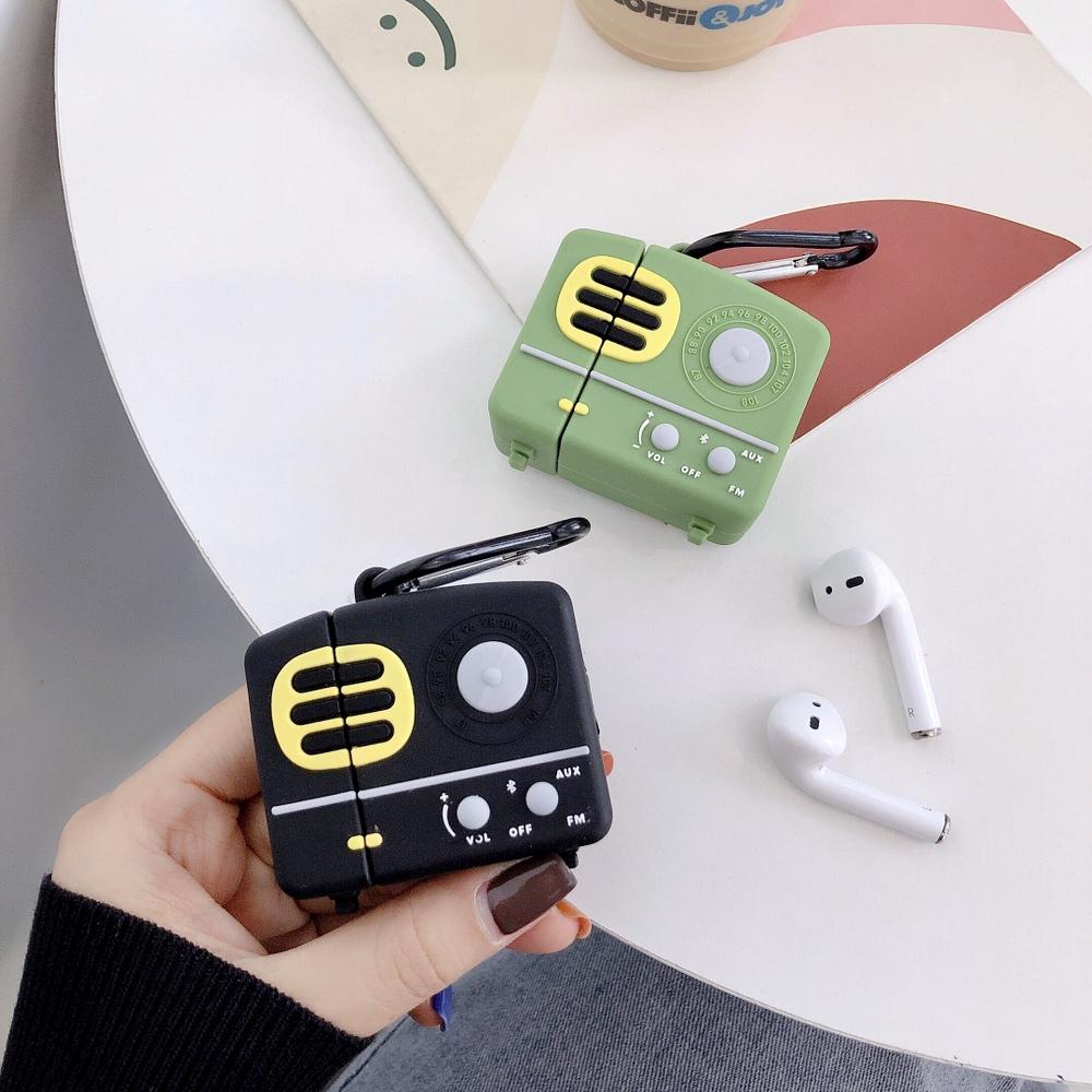 Old School Retro Radio Premium AirPods Case Shock Proof Cover