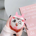 Cute Winking Bunny Premium AirPods Case Shock Proof Cover