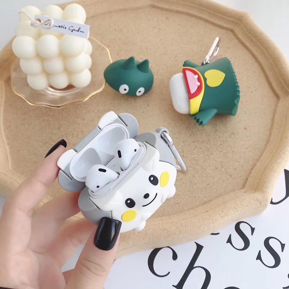 Cute Grey Hedgehog Premium AirPods Case Shock Proof Cover