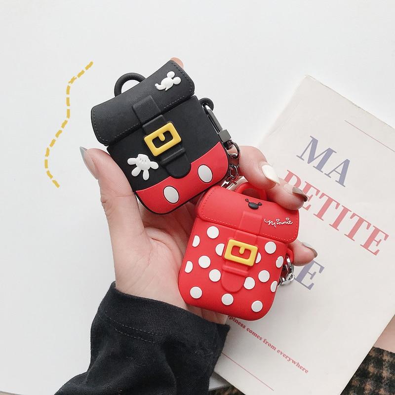 Cute Minnie Mouse Backpack Premium AirPods Case Shock Proof Cover