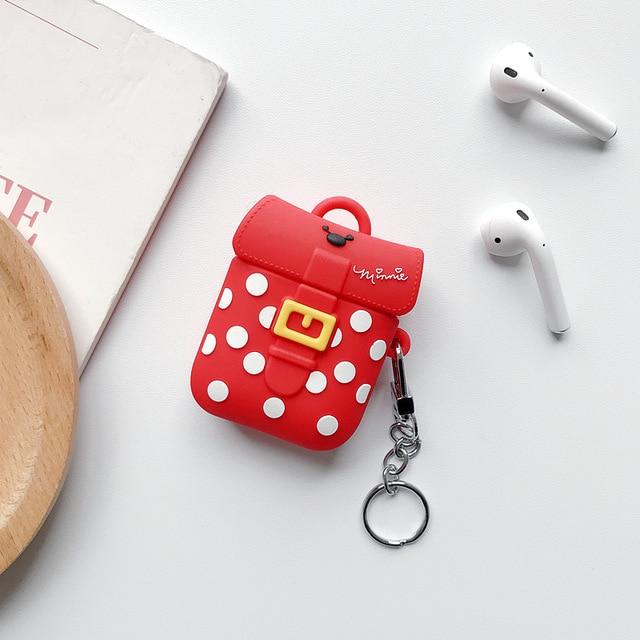 Cute Minnie Mouse Backpack Premium AirPods Case Shock Proof Cover