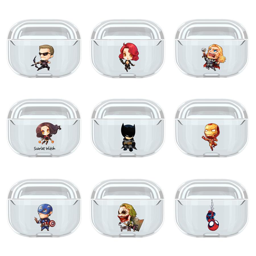 Superhero 'Comic' Clear Acrylic AirPods Pro Case Shock Proof Cover