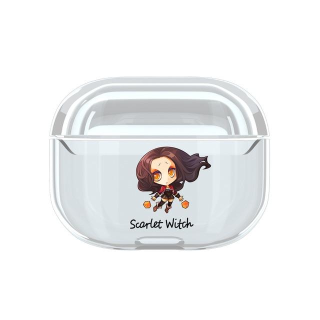 Superhero 'Comic' Clear Acrylic AirPods Pro Case Shock Proof Cover