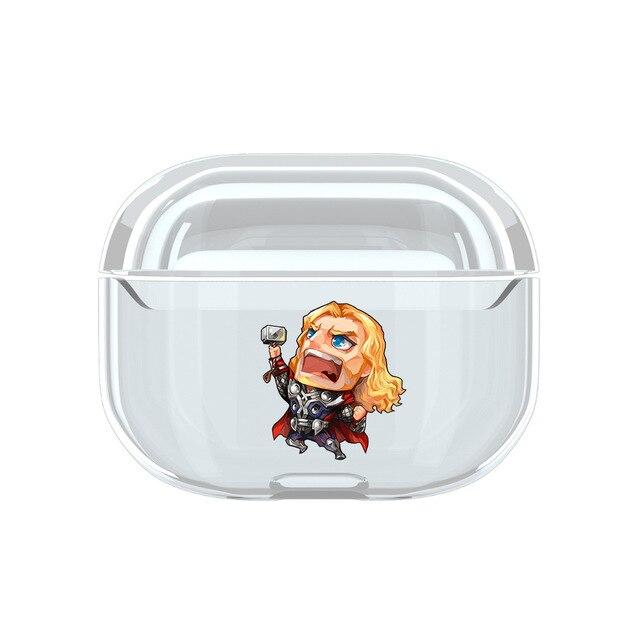 Superhero 'Comic' Clear Acrylic AirPods Pro Case Shock Proof Cover