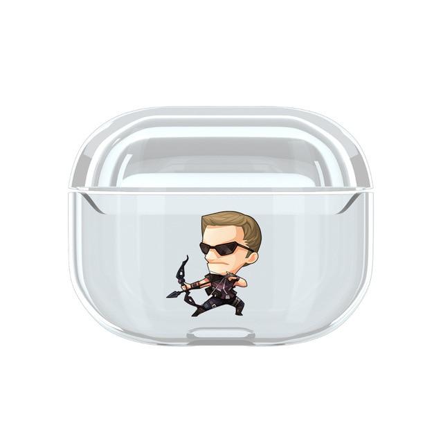 Superhero 'Comic' Clear Acrylic AirPods Pro Case Shock Proof Cover