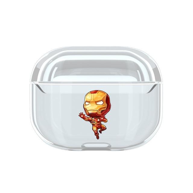 Superhero 'Comic' Clear Acrylic AirPods Pro Case Shock Proof Cover