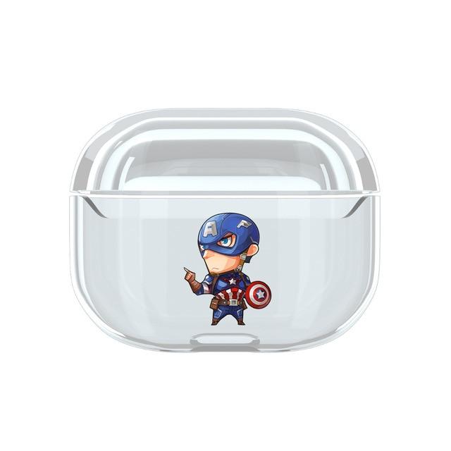 Superhero 'Comic' Clear Acrylic AirPods Pro Case Shock Proof Cover
