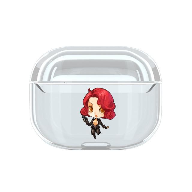 Superhero 'Comic' Clear Acrylic AirPods Pro Case Shock Proof Cover