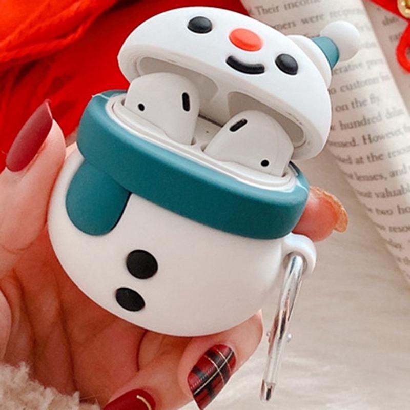 Cute Snowman Premium AirPods Case Shock Proof Cover