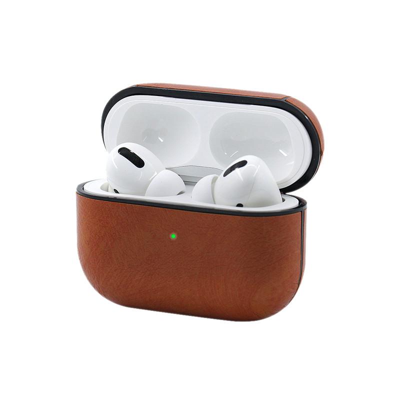 Luxury Vegan Leather AirPods Pro Case Shock Proof Cover