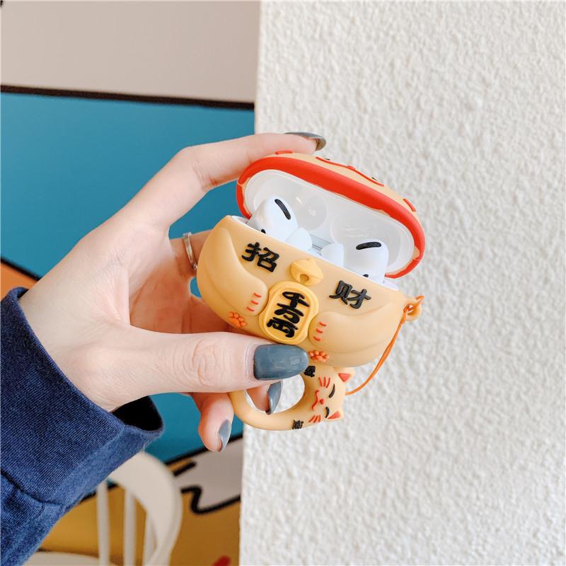 Cute Japanese Style 'Matabi Neko Cat' Premium AirPods Pro Case Shock Proof Cover