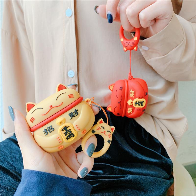 Cute Japanese Style 'Matabi Neko Cat' Premium AirPods Pro Case Shock Proof Cover