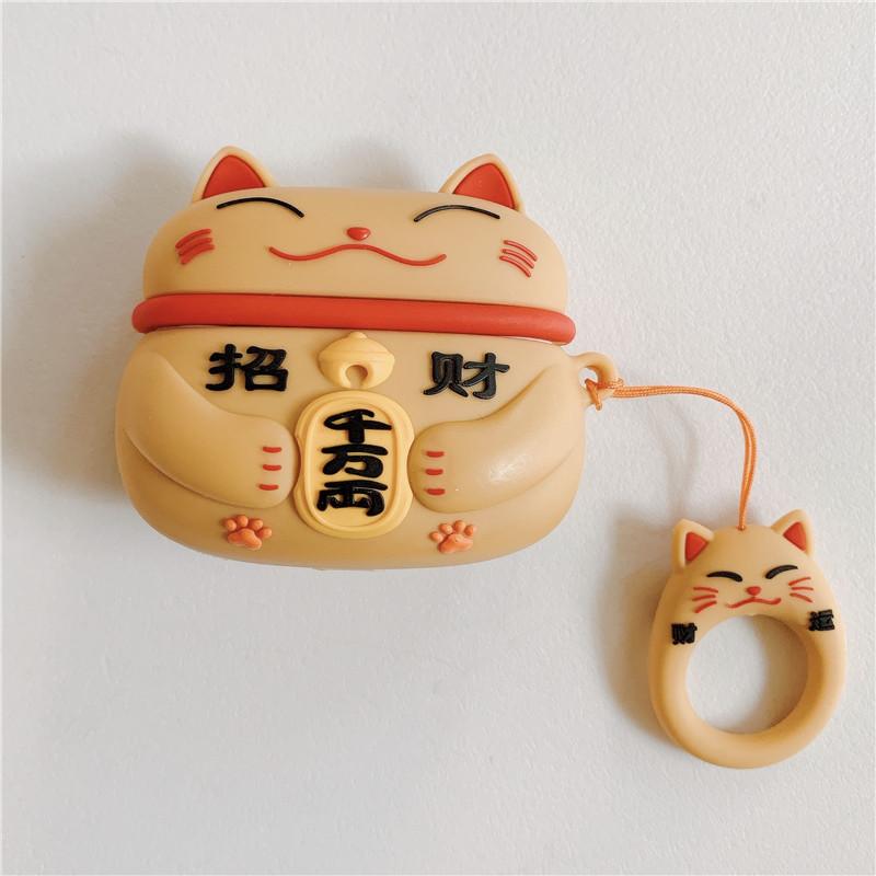 Cute Japanese Style 'Matabi Neko Cat' Premium AirPods Pro Case Shock Proof Cover