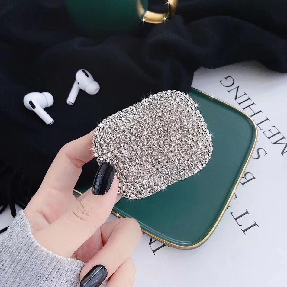 Glitter Rhinestone AirPods Pro Case Shock Proof Cover