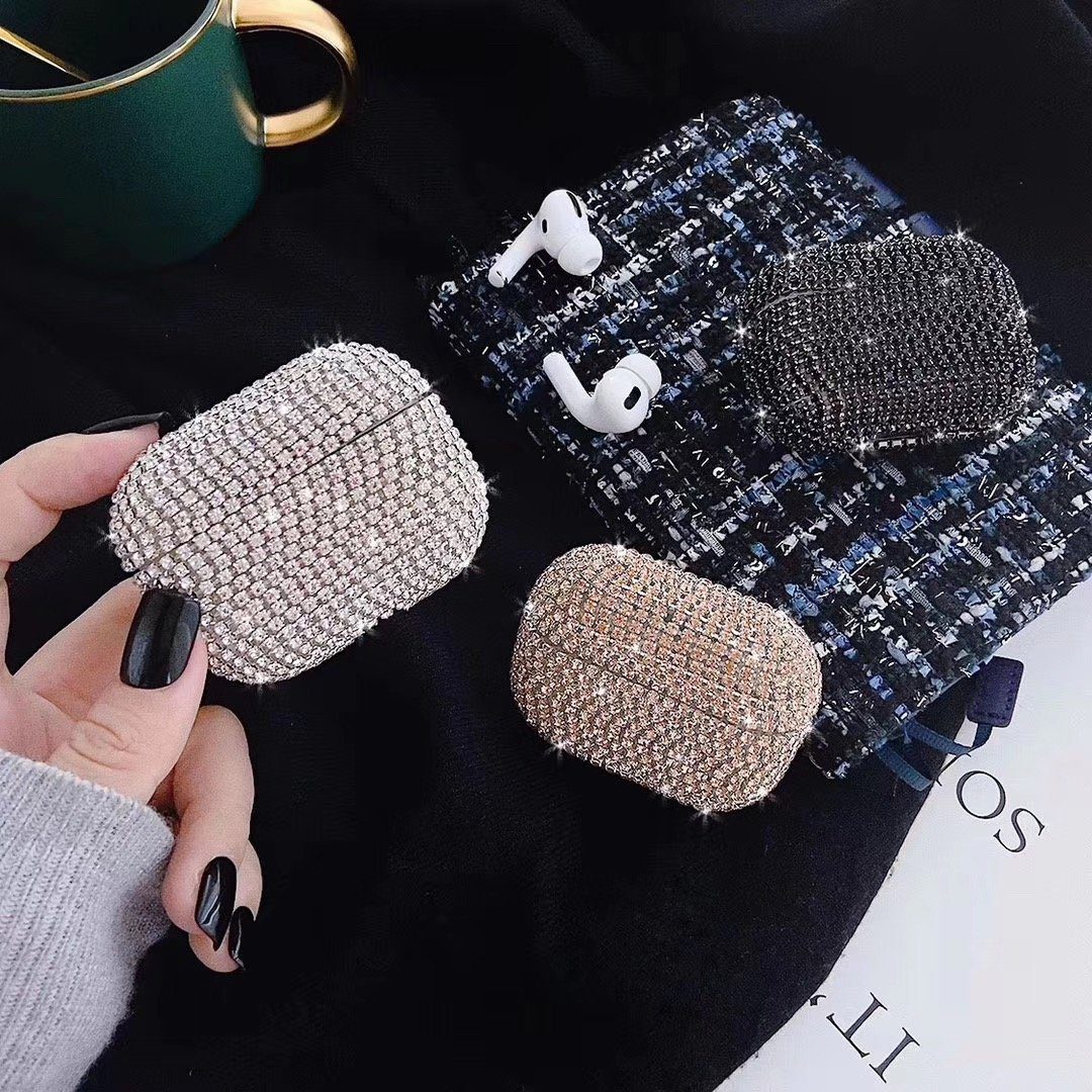 Glitter Rhinestone AirPods Pro Case Shock Proof Cover