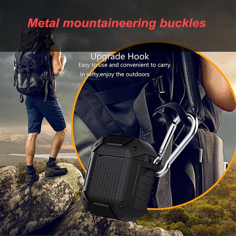 Heavy Duty Tough Armor Rugged AirPods Case Shock Proof Cover