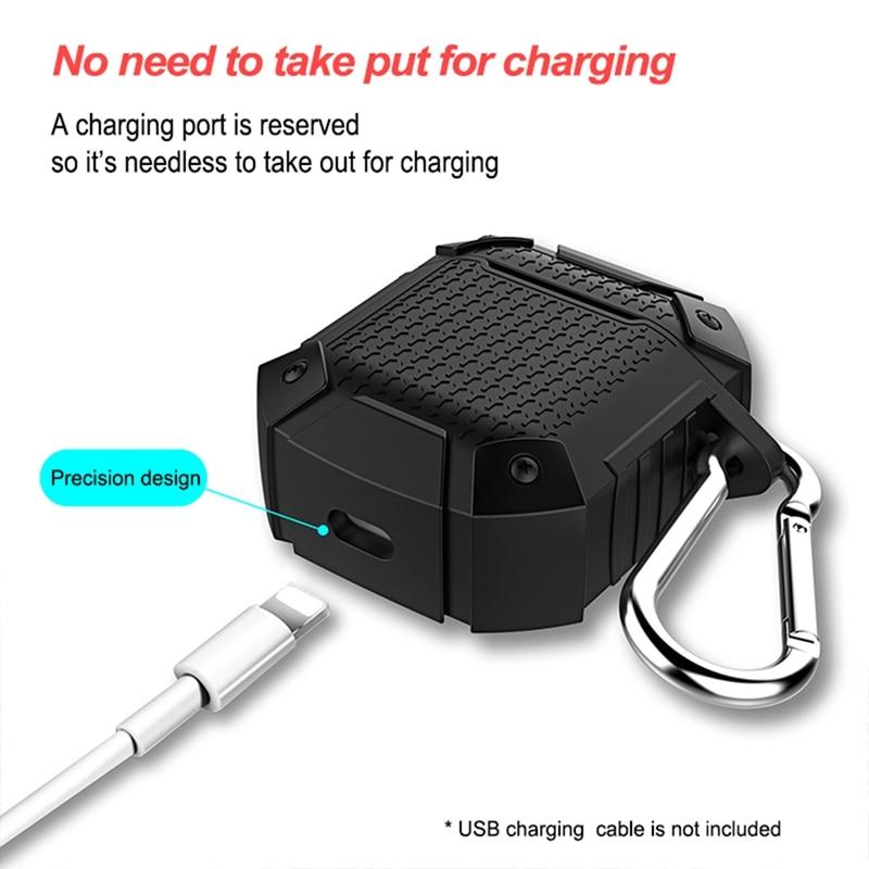 Heavy Duty Tough Armor Rugged AirPods Case Shock Proof Cover
