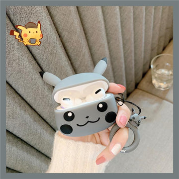 Pokemon 'Grey Pikachu' Premium AirPods Pro Case Shock Proof Cover