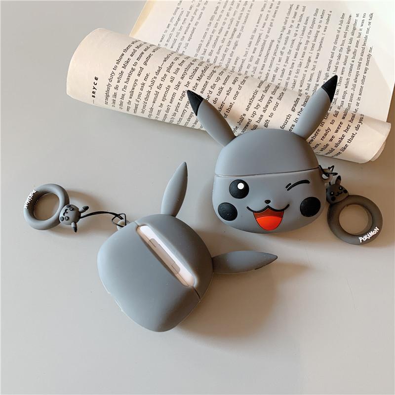 Pokemon 'Grey Winking Pikachu' Premium AirPods Pro Case Shock Proof Cover