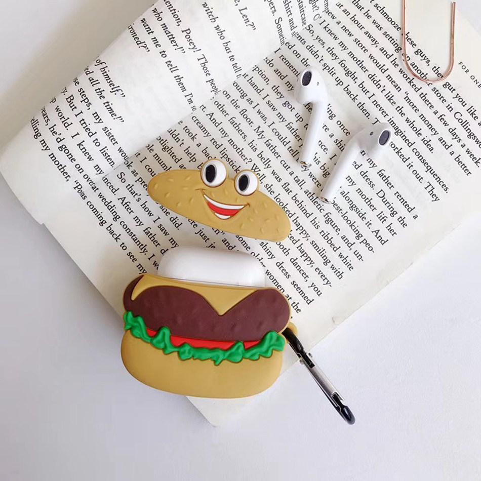 Happy Hamburger Premium AirPods Case Shock Proof Cover