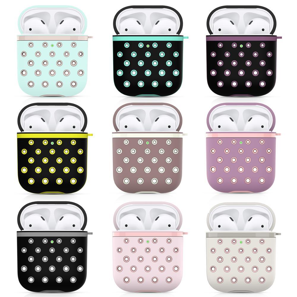 Silicone Dotted Colors Airpods Case Cover