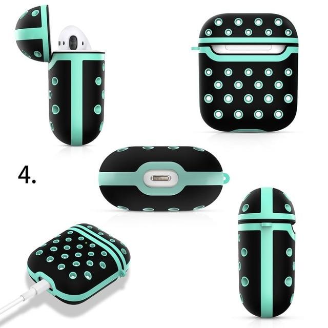 Silicone Dotted Colors Airpods Case Cover