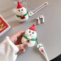 Snowman with Coffee Premium AirPods Case Shock Proof Cover