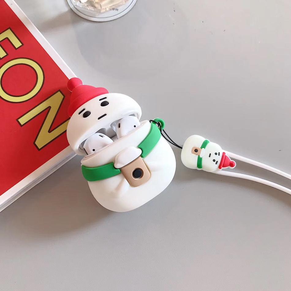 Snowman with Coffee Premium AirPods Case Shock Proof Cover