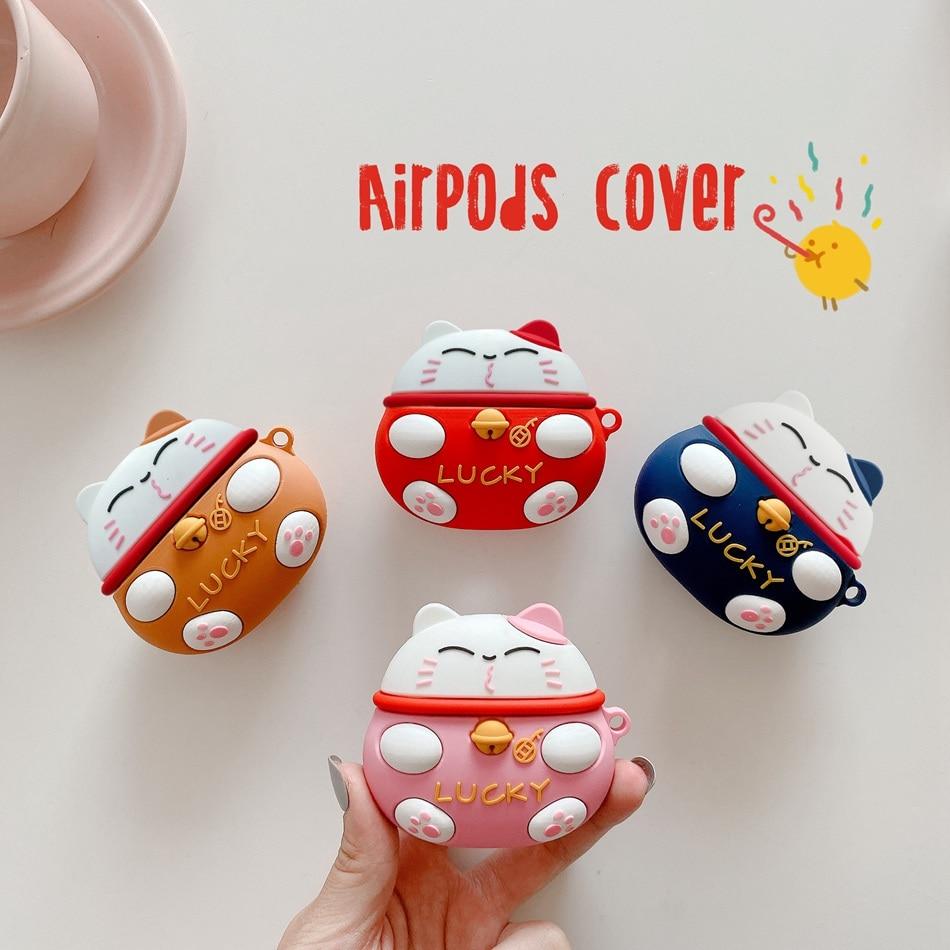 Japanese Lucky Cat Premium AirPods Pro Case Shock Proof Cover