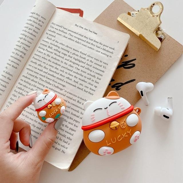 Japanese Lucky Cat Premium AirPods Pro Case Shock Proof Cover