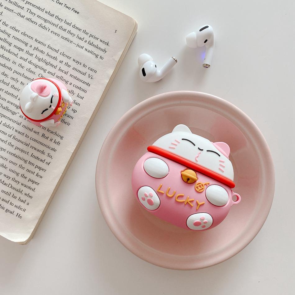 Japanese Lucky Cat Premium AirPods Pro Case Shock Proof Cover