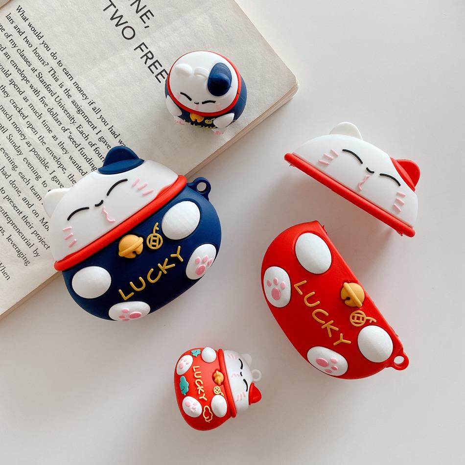 Japanese Lucky Cat Premium AirPods Pro Case Shock Proof Cover