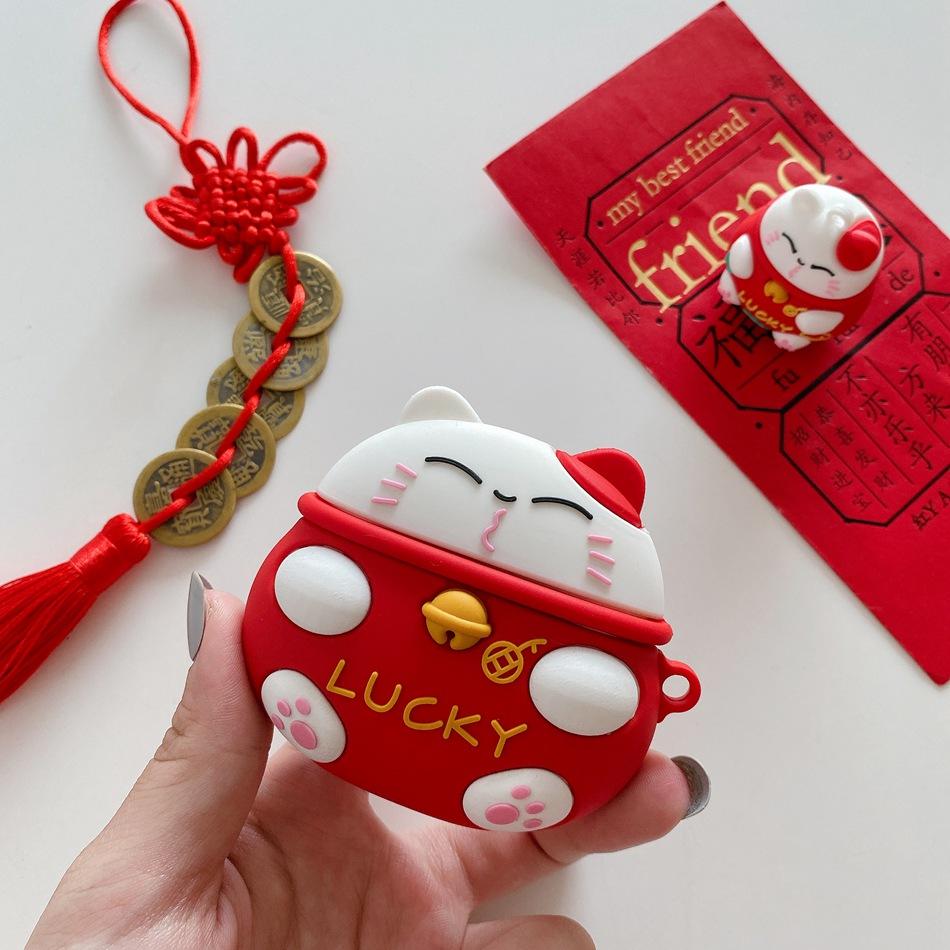 Japanese Lucky Cat Premium AirPods Pro Case Shock Proof Cover