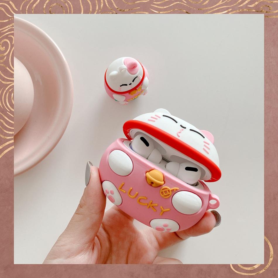 Japanese Lucky Cat Premium AirPods Pro Case Shock Proof Cover
