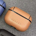 Luxury Hard Vegan Leather AirPods Pro Case Shock Proof Cover
