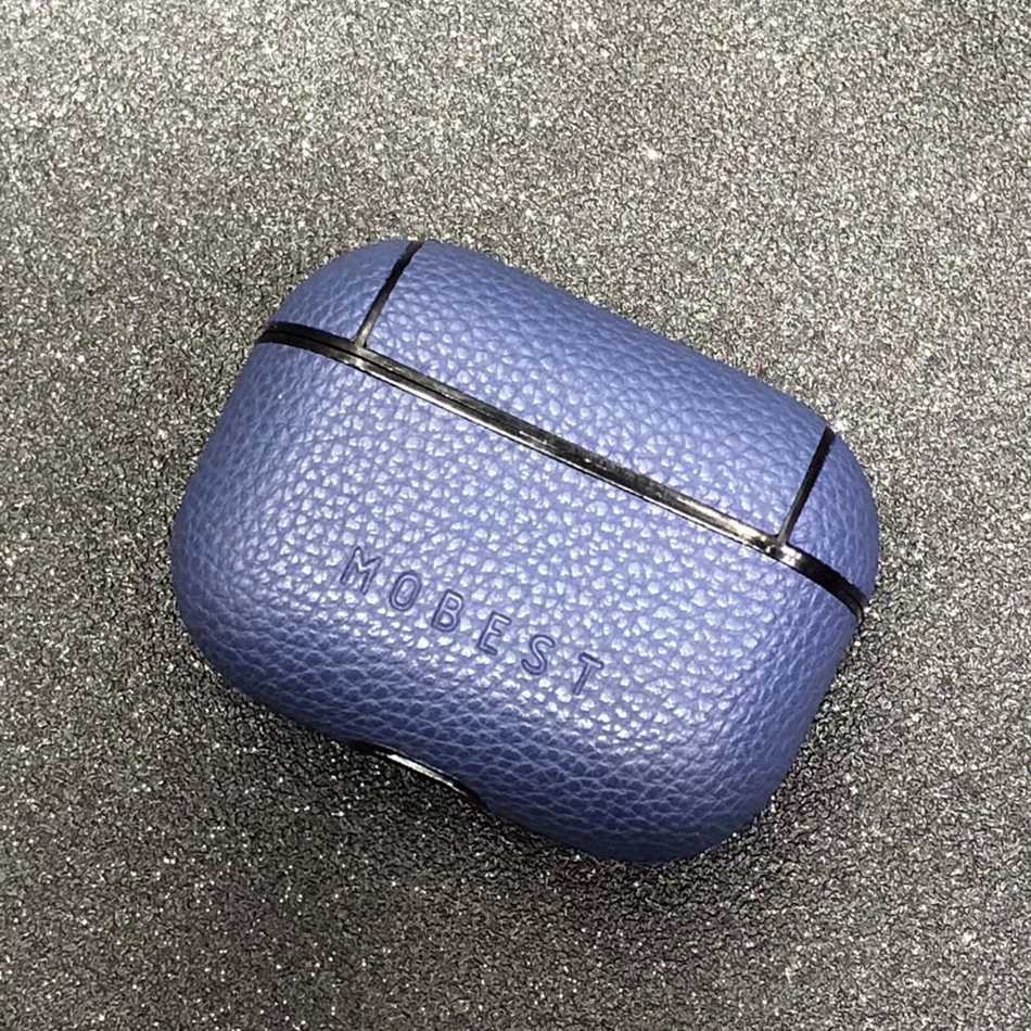 Luxury Hard Vegan Leather AirPods Pro Case Shock Proof Cover